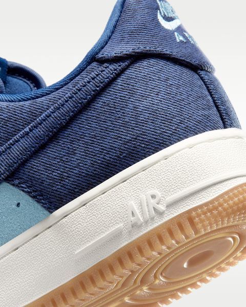 Оригинальные мужские кроссовки Nike Air Force 1 '07 LV8 "Denim" "Navy/Worn Blue/Summit White" (IR0951-400) IR0951-400 фото
