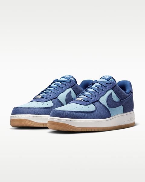 Оригинальные мужские кроссовки Nike Air Force 1 '07 LV8 "Denim" "Navy/Worn Blue/Summit White" (IR0951-400) IR0951-400 фото