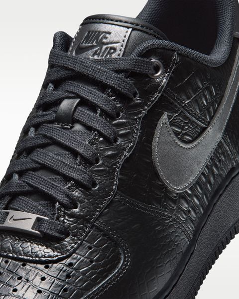 Оригінальні чоловічі кросівки Nike Air Force 1 '07 "Black/Metallic Dark Grey" (IV6306-010) IV6306-010 фото