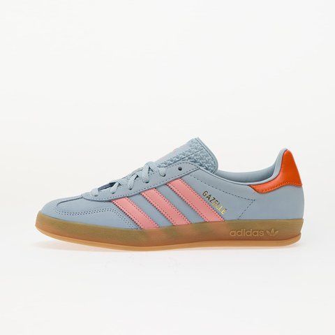 Оригінальні кросівки adidas Gazelle Indoor "Wonder Blue/ Solar Orange/ Gum" (JI2720) JI2720 фото