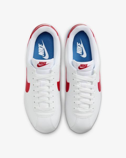 Оригінальні жіночі кросівки Nike Wmns Cortez Leather "White/Varsity Blue/Varsity Red" (DN1791-108) DN1791-108 фото
