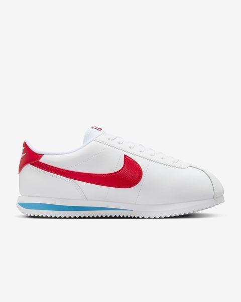 Оригінальні жіночі кросівки Nike Wmns Cortez Leather "White/Varsity Blue/Varsity Red" (DN1791-108) DN1791-108 фото