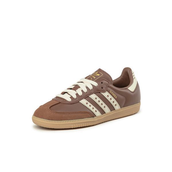 Оригінальні жіночі кросівки adidas Samba OG "Cloud White / Preloved Brown / Cream White" (JR8821) JR8821 фото