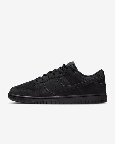 Оригінальні чоловічі кросівки Nike Dunk Low Retro SE "Black/Black/Black" (IB6651-001) IB6651-001 фото