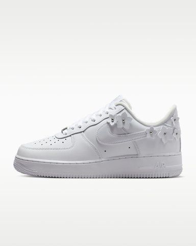 Оригінальні жіночі кросівки Nike Air Force 1 '07 "Florette" "White/Wolf Grey/Metallic Silver" (IR8637-100) IR8637-100 фото
