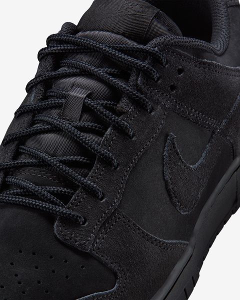 Оригінальні чоловічі кросівки Nike Dunk Low Retro SE "Black/Black/Black" (IB6651-001) IB6651-001 фото
