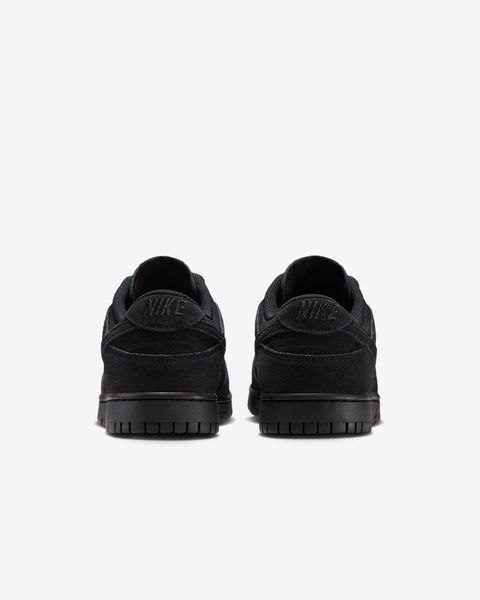 Оригінальні чоловічі кросівки Nike Dunk Low Retro SE "Black/Black/Black" (IB6651-001) IB6651-001 фото
