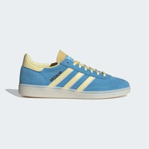 Оригінальні жіночі кросівки adidas Handball Spezial "Semi Blue Burst / Almost Yellow / White" (IG6276) IG6276 фото