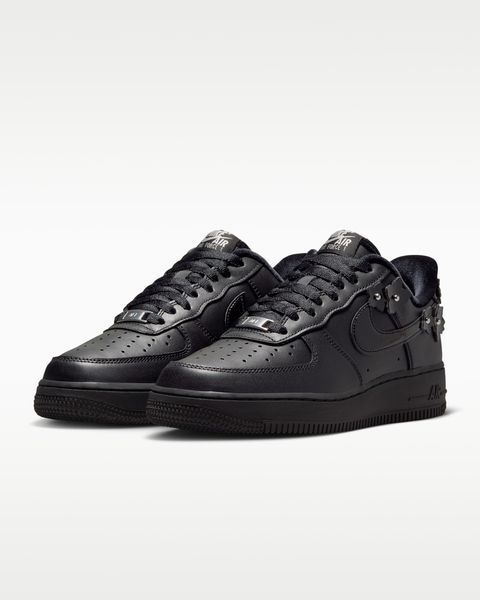 Оригинальные женские кроссовки Nike Air Force 1 '07 "Florette" "Black/Off Noir/Metallic Silver" (IR8637-001) IR8637-001 фото