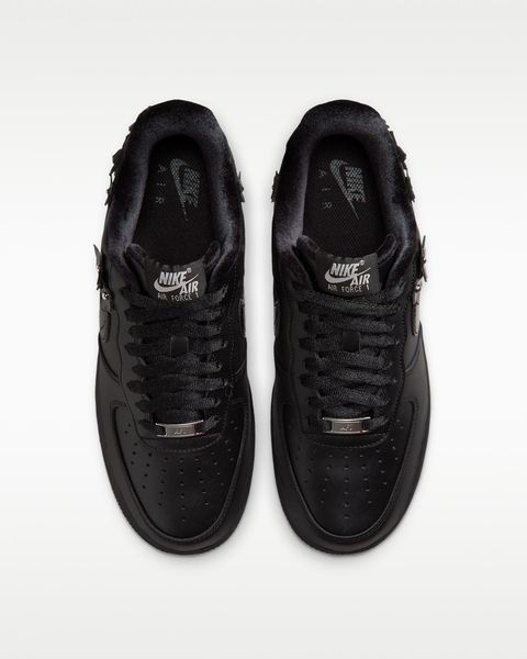Оригинальные женские кроссовки Nike Air Force 1 '07 "Florette" "Black/Off Noir/Metallic Silver" (IR8637-001) IR8637-001 фото