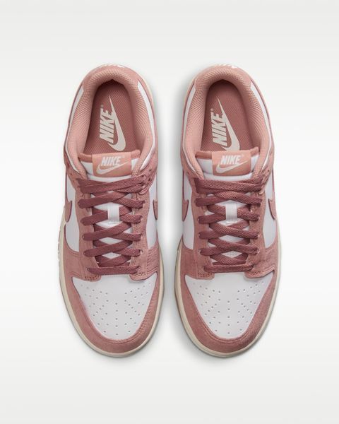 Оригинальные кроссовки Nike Wmns Dunk Low "White/Sail/Metallic Silver/Particle Pink" (IB4417-102) IB4417-102 фото