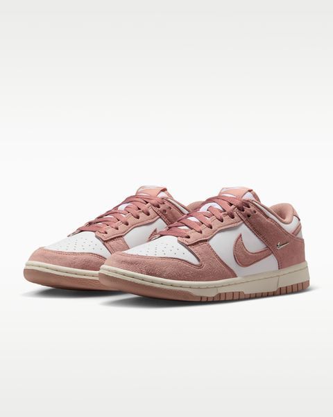 Оригинальные кроссовки Nike Wmns Dunk Low "White/Sail/Metallic Silver/Particle Pink" (IB4417-102) IB4417-102 фото