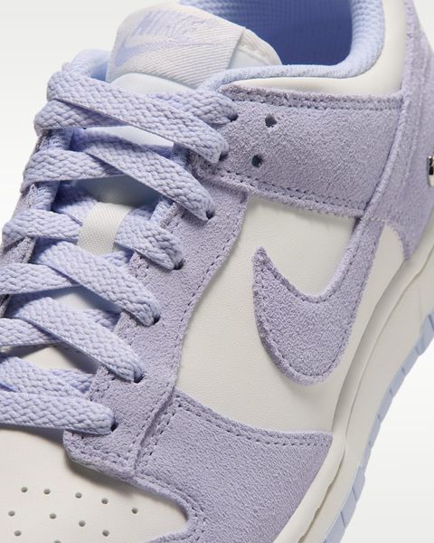 Оригінальні кросівки Nike Dunk Low Suede "Palest Purple/Sail/Metallic Silver" (IO4244-500) IO4244-500 фото