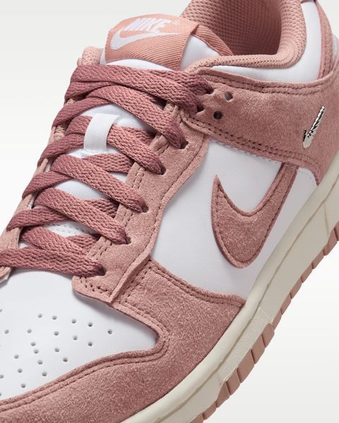 Оригинальные кроссовки Nike Wmns Dunk Low "White/Sail/Metallic Silver/Particle Pink" (IB4417-102) IB4417-102 фото