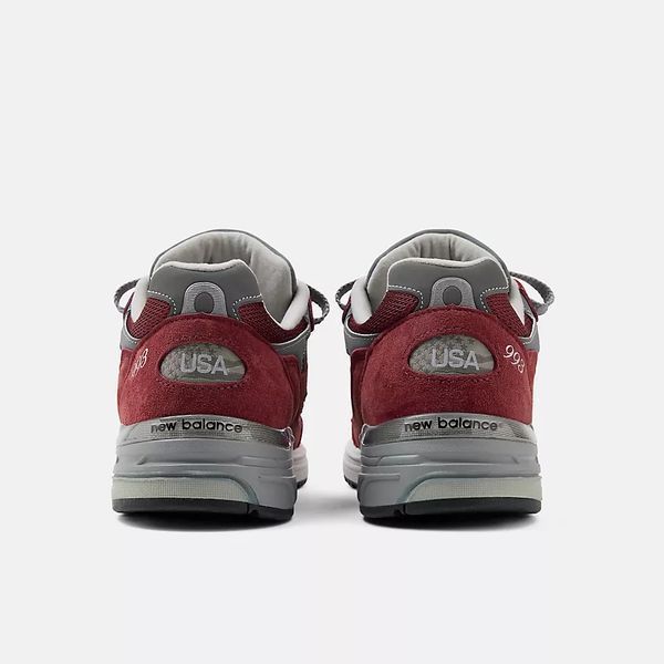 Оригинальные кроссовки New Balance 993 Made in USA "Classic Crimson / White / Grey" (U993BU) U993BU фото