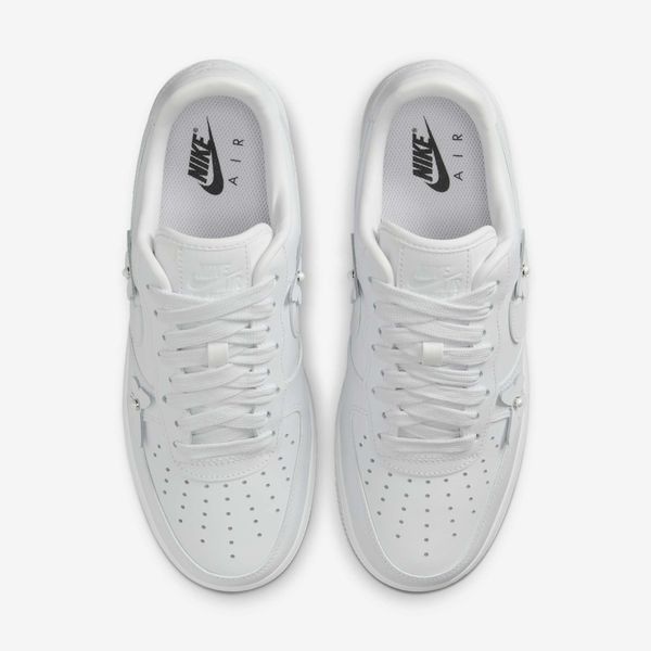 Оригінальні жіночі кросівки Nike Air Force 1 Low '07 "White / White / Black" (IH4480-100) IH4480-100 фото