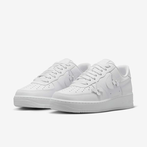Оригінальні жіночі кросівки Nike Air Force 1 Low '07 "White / White / Black" (IH4480-100) IH4480-100 фото