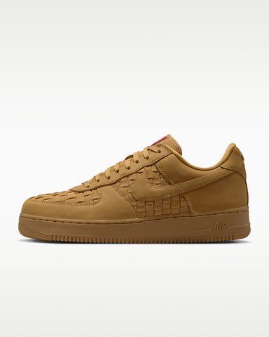 Оригинальные мужские кроссовки Nike Air Force 1 Low Retro Premium "Wheat/Sail/Team Red" (IM5755-700) IM5755-700 фото