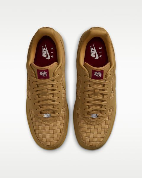 Оригінальні чоловічі кросівки Nike Air Force 1 Low Retro Premium "Wheat/Sail/Team Red" (IM5755-700) IM5755-700 фото