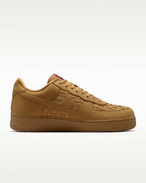 Оригінальні чоловічі кросівки Nike Air Force 1 Low Retro Premium "Wheat/Sail/Team Red" (IM5755-700) IM5755-700 фото