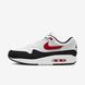 Оригинальные мужские кроссовки Nike Air Max 1 "White / Pure Platinum / Black / University Red" (FD9082-101) FD9082-101 фото 1
