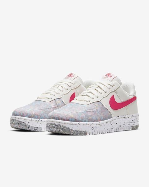 Оригінальні жіночі кросівки Nike Wmns Air Force 1 Crater White-Red (CT1986-101) CT1986-101 фото