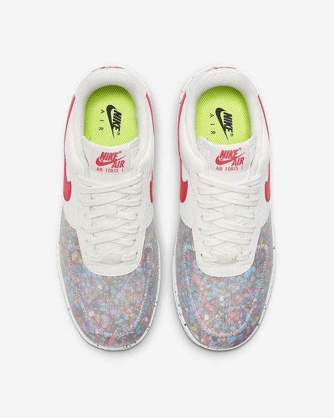 Оригінальні жіночі кросівки Nike Wmns Air Force 1 Crater White-Red (CT1986-101) CT1986-101 фото