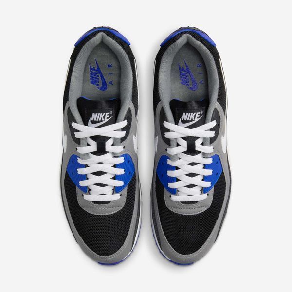 Оригинальные мужские кроссовки Nike Air Max 90 "Lyon Blue / Iron Grey / Black" (IB7672-001) IB7672-001 фото