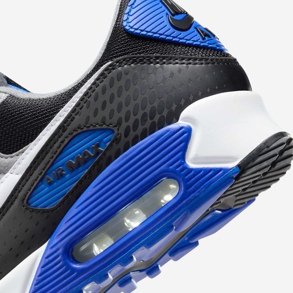 Оригинальные мужские кроссовки Nike Air Max 90 "Lyon Blue / Iron Grey / Black" (IB7672-001) IB7672-001 фото