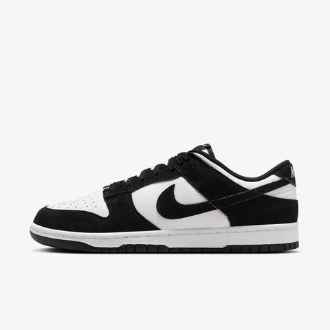 Оригінальні чоловічі кросівки Nike Dunk Low Suede Panda "Black / White" (FQ8249-100) FQ8249-100 фото