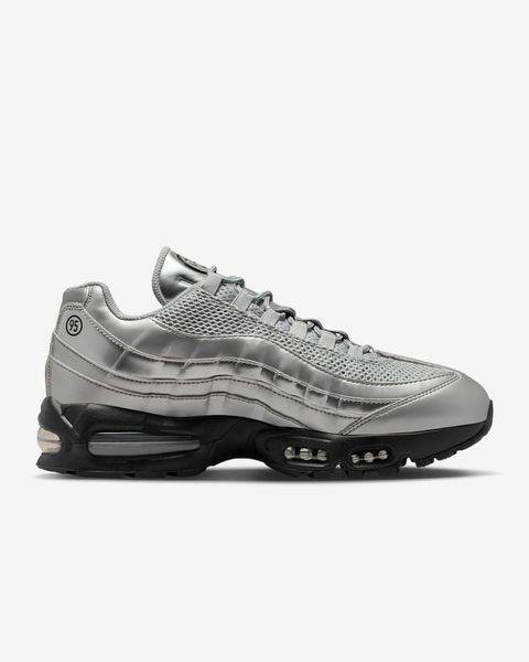 Оригинальные мужские кроссовки Nike Air Max 95 Big Bubble "Metallic Silver/Black/University Red/Black" (IB6830-002) IB6830-002 фото