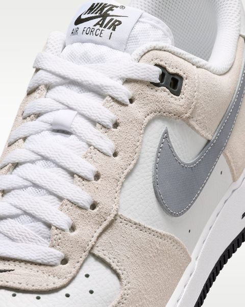 Оригинальные кроссовки Nike Air Force 1 '07 LV8 "White / Black / Cool Grey / Metallic Cool Grey" (IR2007-100) IR2007-100 фото