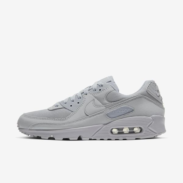 Оригинальные мужские кроссовки Nike Air Max 90 "Wolf Grey / Black / White" (CN8490-001) CN8490-001 фото
