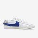 Оригінальні чоловічі кросівки Nike Blazer Low '77 Leather Jumbo "White / Old Royal / Light Bone" (DQ8768-100) DQ8768-100 фото 3