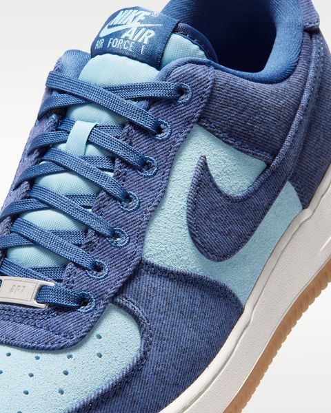 Оригинальные мужские кроссовки Nike Air Force 1 '07 LV8 "Denim" "Navy/Worn Blue/Summit White" (IR0951-400) IR0951-400 фото