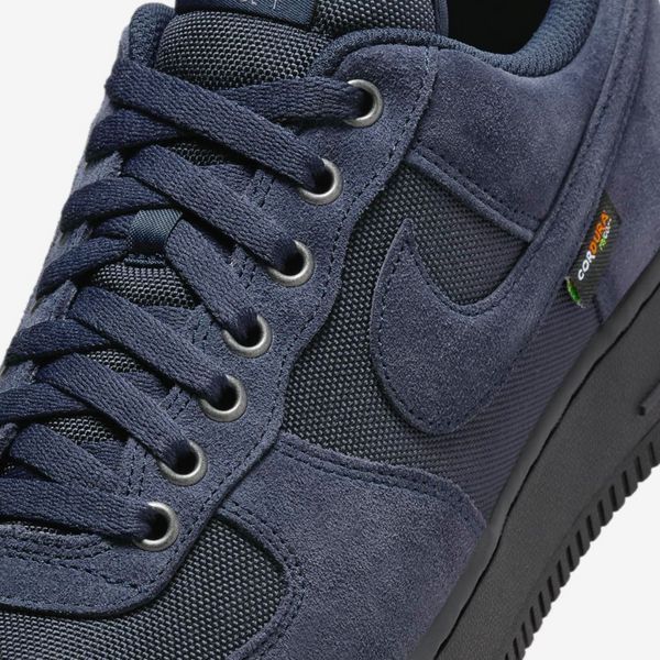 Оригінальні чоловічі кросівки Nike Air Force 1 '07 CORDURA "Dark Obsidian/Black/Smoke Grey" (HQ3822-400) HQ3822-400 фото