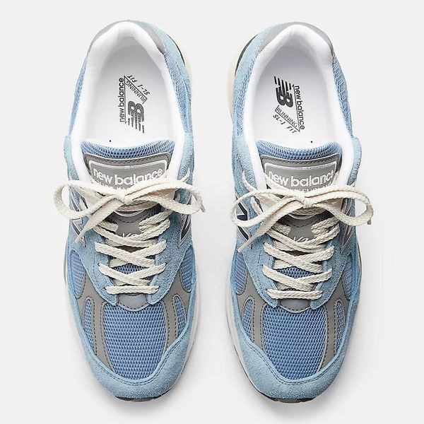 Оригінальні кросівки New Balance 991v2 Made in UK "Celestial Blue/Faded Denim/Moon Mist" (U991BV2) U991BV2 фото