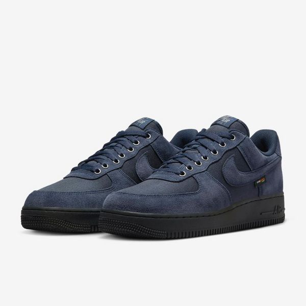 Оригінальні чоловічі кросівки Nike Air Force 1 '07 CORDURA "Dark Obsidian/Black/Smoke Grey" (HQ3822-400) HQ3822-400 фото