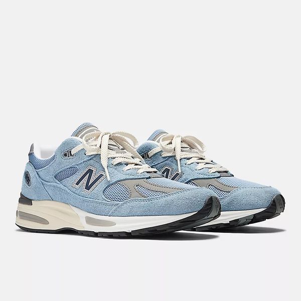 Оригінальні кросівки New Balance 991v2 Made in UK "Celestial Blue/Faded Denim/Moon Mist" (U991BV2) U991BV2 фото