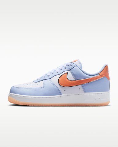 Оригинальные кроссовки Nike Air Force 1 '07 "Hydrogen Blue/White/Orange Frost" (IR1980-407) IR1980-407 фото