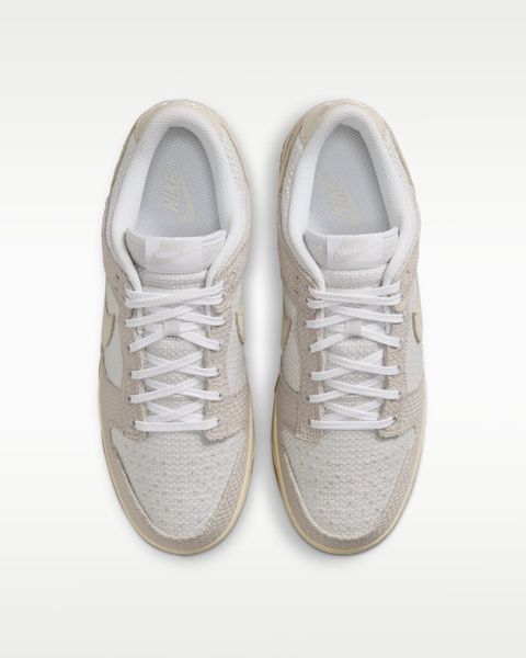 Оригінальні чоловічі кросівки Nike Dunk Low SE "Moon Particle/Photon Dust/Coconut Milk/White" (II7078-200) II7078-200 фото