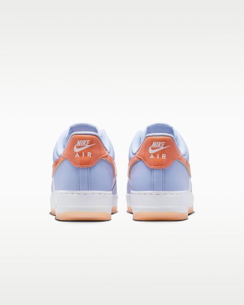Оригінальні кросівки Nike Air Force 1 '07 "Hydrogen Blue/White/Orange Frost" (IR1980-407) IR1980-407 фото