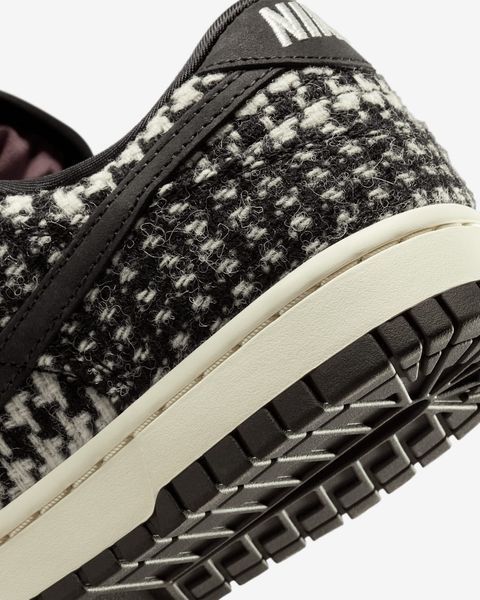 Оригінальні жіночі кросівки Nike Wmns x Harris Tweed Dunk Low "Black Phantom" (HQ5036-901) HQ5036-901 фото