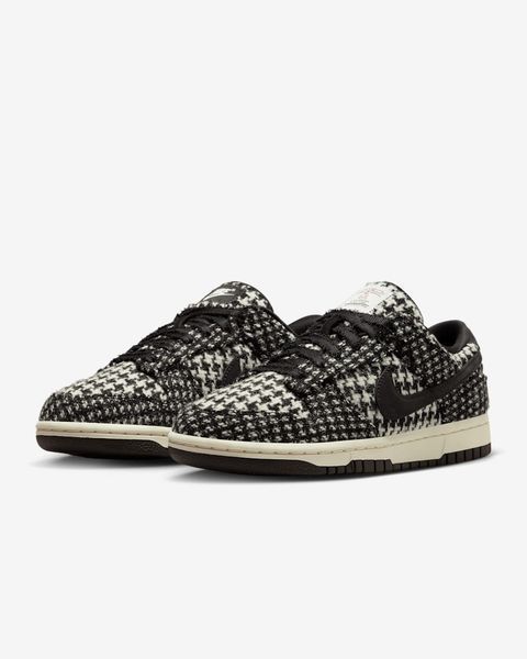 Оригінальні жіночі кросівки Nike Wmns x Harris Tweed Dunk Low "Black Phantom" (HQ5036-901) HQ5036-901 фото