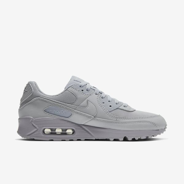 Оригінальні чоловічі кросівки Nike Air Max 90 "Wolf Grey / Black / White" (CN8490-001) CN8490-001 фото