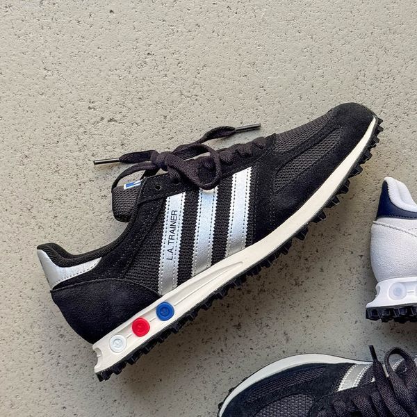 Оригінальні кросівки adidas La Trainer OG "Core Black / Silver Metallic / Off White" (KJ4381) KJ4381 фото