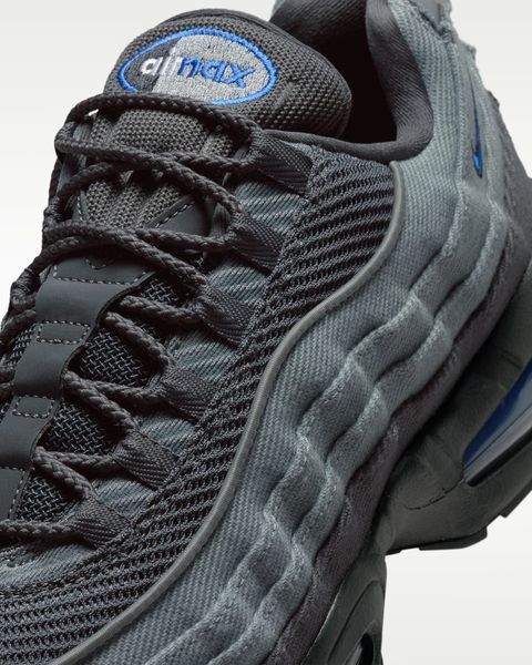Оригінальні чоловічі кросівки Nike Air Max 95 Big Bubble "Smoke Grey/Anthracite/Black/Racer Blue" (IM9605-002) IM9605-002 фото